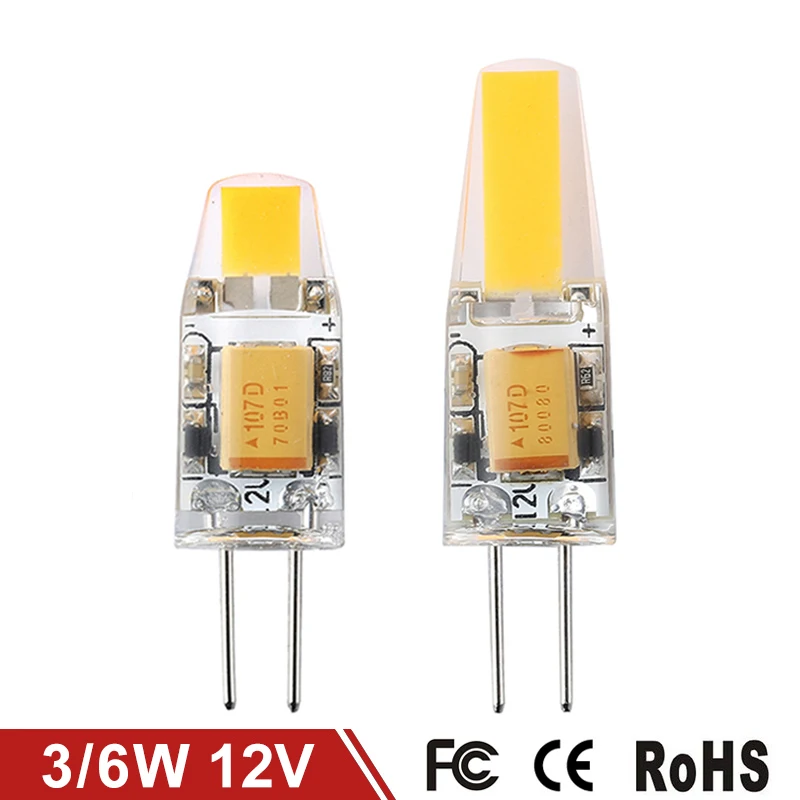 

Mini G4 LED Lamp 3W 6W DC/AC 12V LED G4 COB Light Bulb Dimmable Chandelier Light Super Bright Replace Halogen G4 Lamps