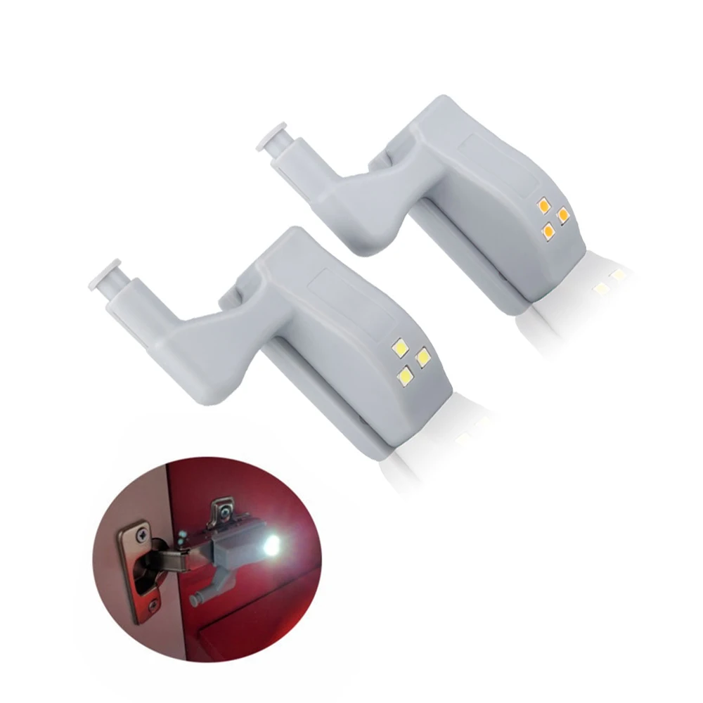 

Tanbaby0.25W Mini 3LED Hinged Cabinet Lights Battery Operated Suitable for Kitchen Office or Hotel Cabinet Wardrobe