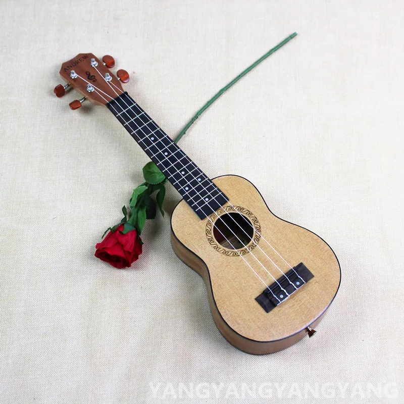 Soprano Ukulele 21 Inch Mini Hawaiian Guitar Senior Picea Asprata 4