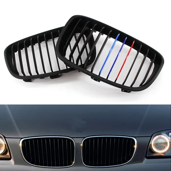 

Car Front Left Right Side Matte Black M-Color Kidney Grille Grill for BMW F20 F21 1 Series 11-14 118i 120i 125i