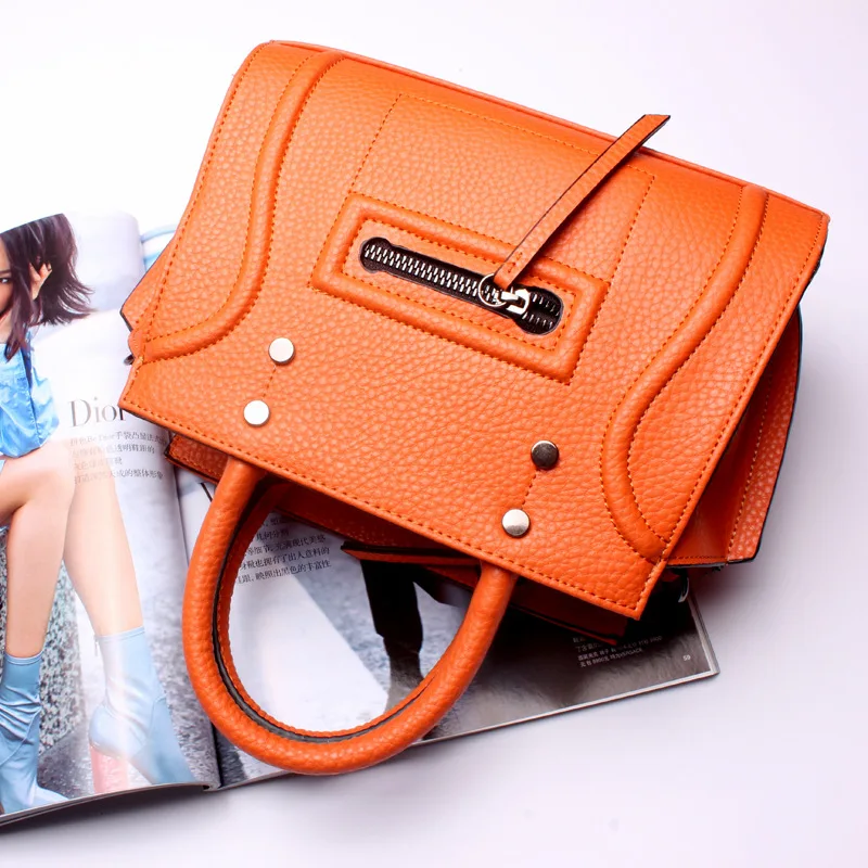 

Ladies' genuine leather handbag 2018 luxury handbags women bags designer new leather handbags smile bag shoulder bag