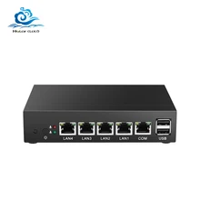 HLY Mini PC Intel Celeron J1900 Quad core 4*Gigabit Ethernet LAN Mini Computer Celeron J1800 Fanless PC Pfsense Firewall Router