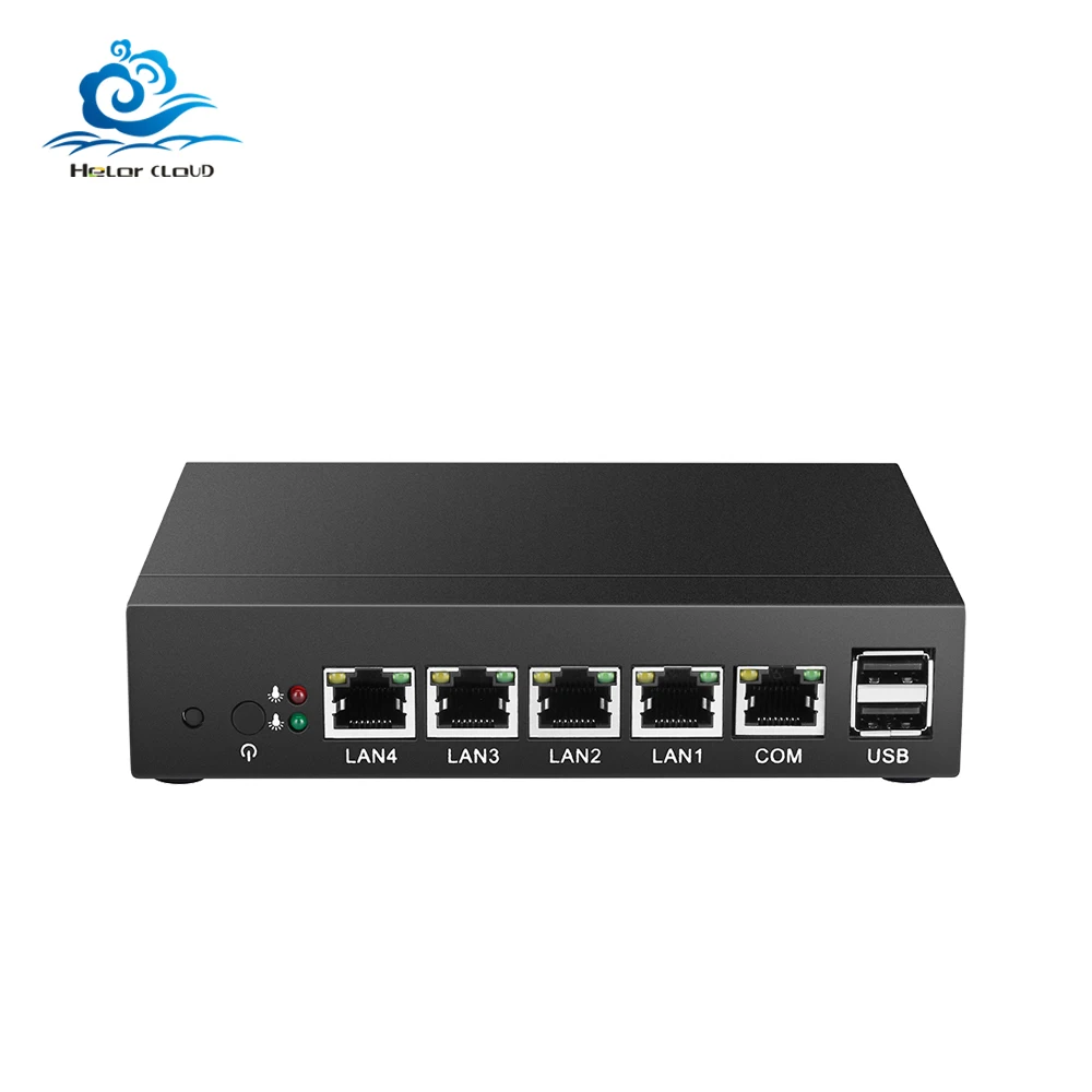 Ceny HLY Mini PC intel Celeron J1900 czterordzeniowy 4 * Gigabit Ethernet LAN minikomputer Celeron J1800 bez wentylatora PC Pfsense Firewall Router