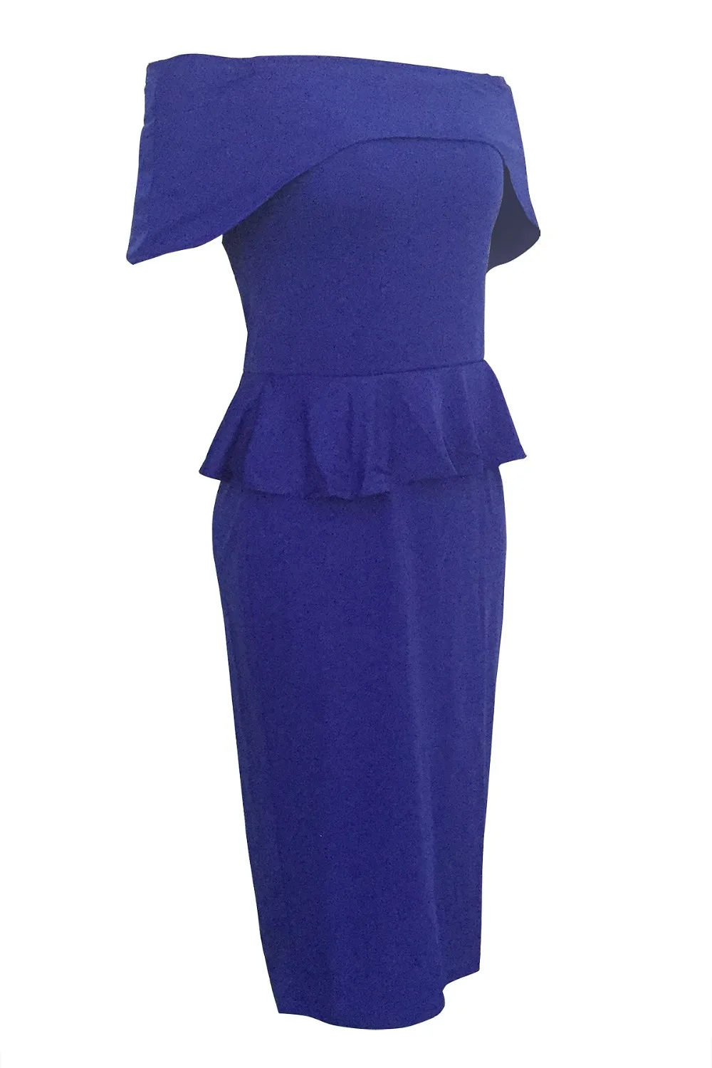 Gladiolus 2018 Summer Slash Neck Off The Shoulder Knee-Length Bodycon Ruffles Office Lady Dress Elegant Party Dresses vestidos  (17)