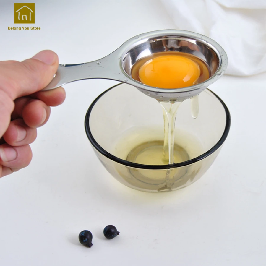Durable Stainless Steel Egg Yolk Separator Kitchen Creative Egg