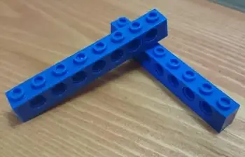 

Elements Brick Parts Technic 3702 Brick 1x8 with 7 Hole Classic Piece Building Block Toy Accessory Bricklink 619