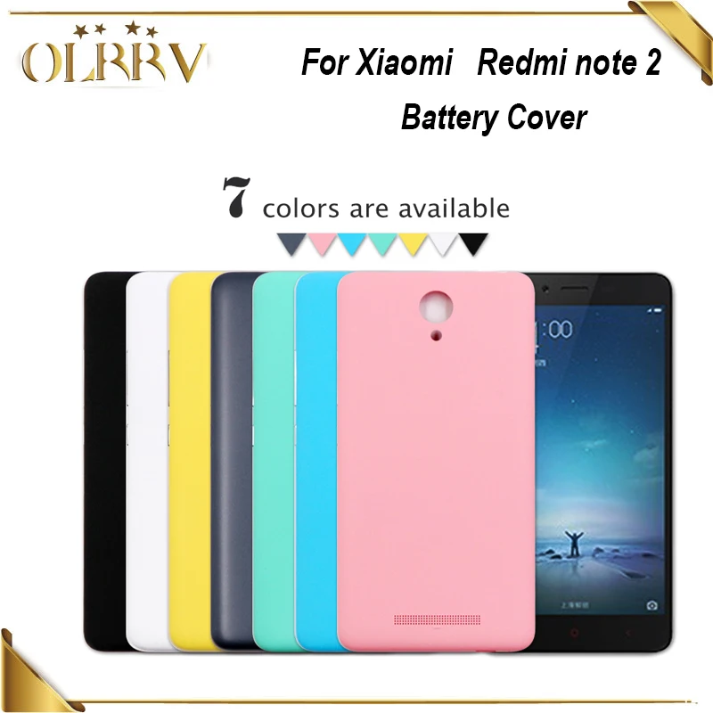 OLRRV 5 дюймов для Xiaomi Redmi note 2 крышка аккумулятора 100% Новый Прочный чехол задней