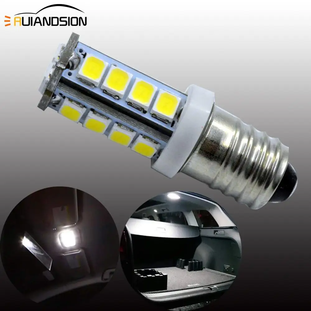 2 шт. новинка лампа 2835 Smd 18 светодиодная постоянного тока 6 в 12 В белая Mes E10 1447 винт