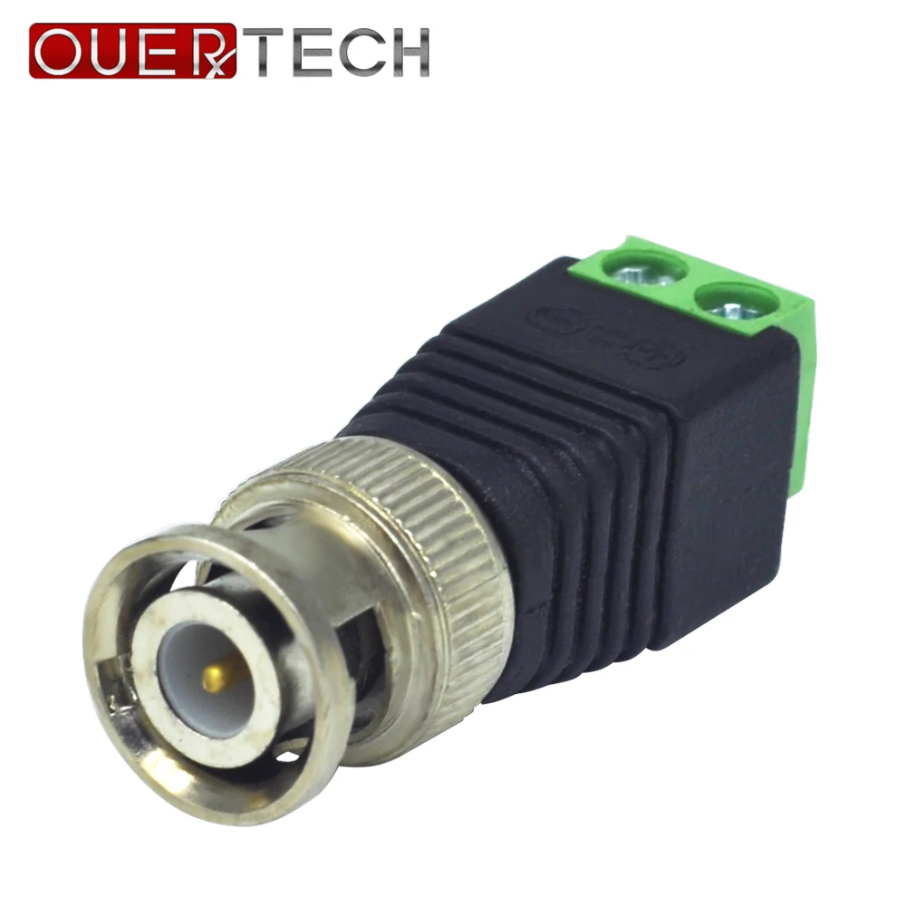 OUERTECH 10 шт. коаксиальный CAT5 BNC Камеры видеонаблюдения ТВ Balun Видео кабель разъем ABS Материал корпуса адаптер Socketz