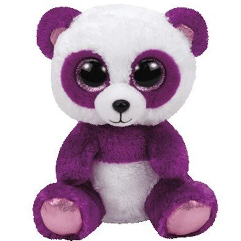 Ty Beanie Боос 6 "15 см Boom фиолетовый панды плюшевые регулярные мягкие чучело коллекционные куклы