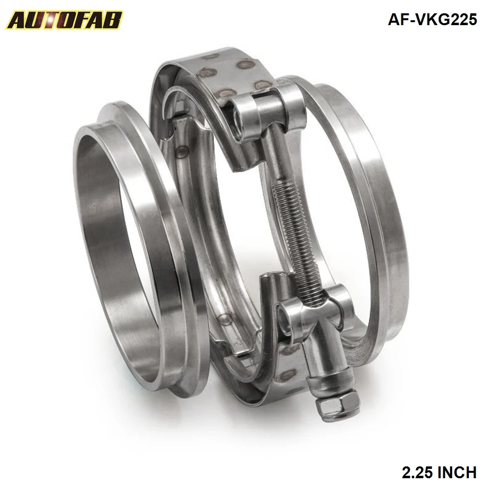 2.25" Exhaust Turbocharge Universal V-Band Clamp Flange Kit AF-VKG225