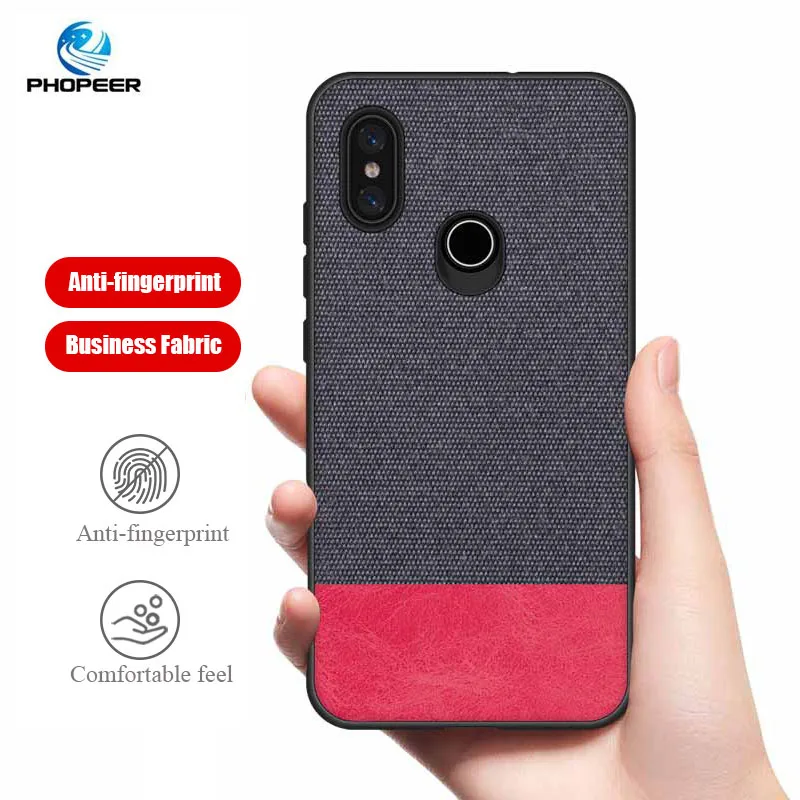 Чехол PHOPEER для xiaomi mi 8 Lite мягкий силиконовый край модный тканевый противоударный