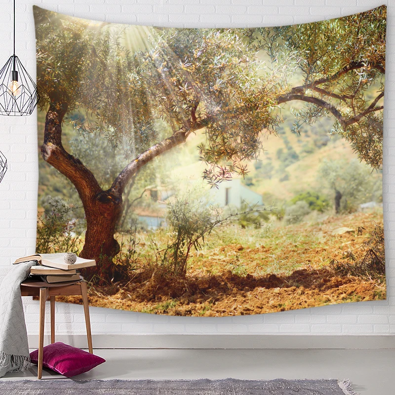 

Mountain Scenery Wall Hanging Tapestries Indian Mandala Tapestry Tai Chi Hippie Bohemian Decorative Wall Carpet Yoga Mats