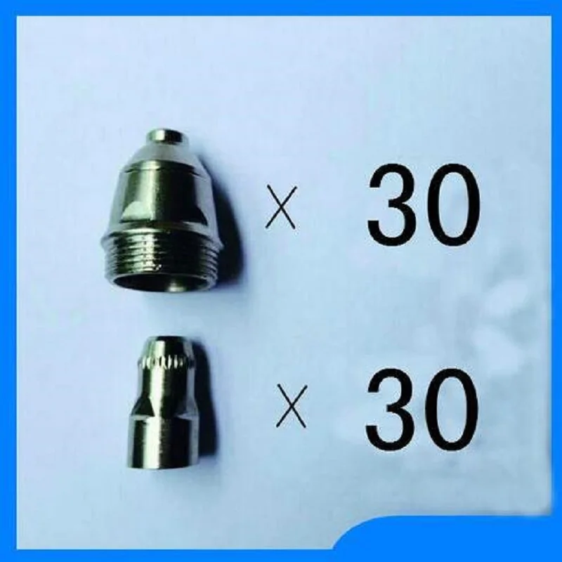 

SALE 60 pcs Plasma Cutter Accesories P80 Torch Consumables Cutting Electrode/Tips Suitable 80A Plasma Cutting Gun Free Shipping