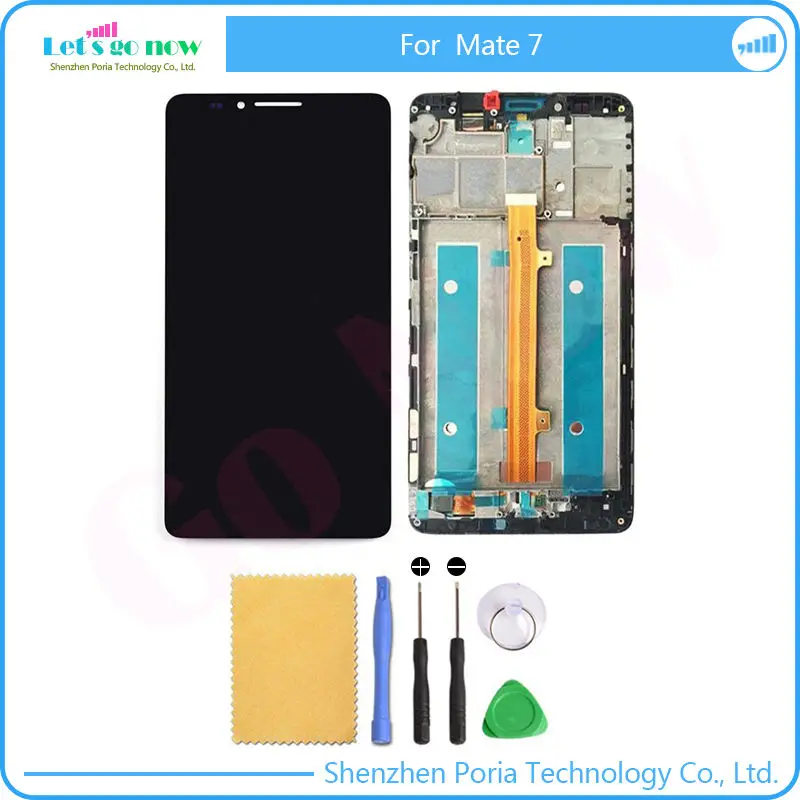 

FLPORIA Full New For Huawei Mate 7 LCD Display And Touch Screen With Frame Assembly For Huawei Mate 7 Smart Phone Tools