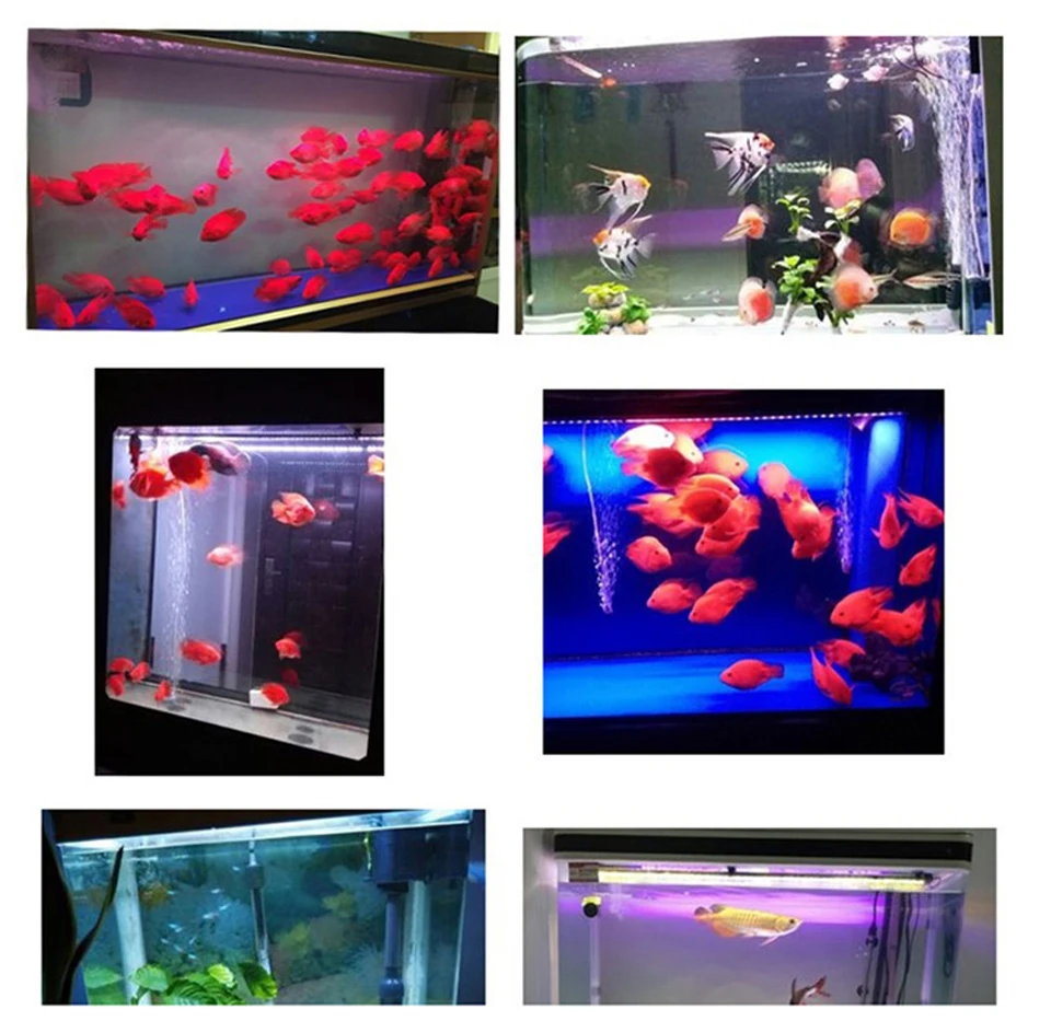 18 см RGB пульт дистанционного аквариума свет аквариума Водонепроницаемый 5050 SMD светодиодный свет бар лампа для аквариумов погружной ЕС США SAA Великобритания штекер