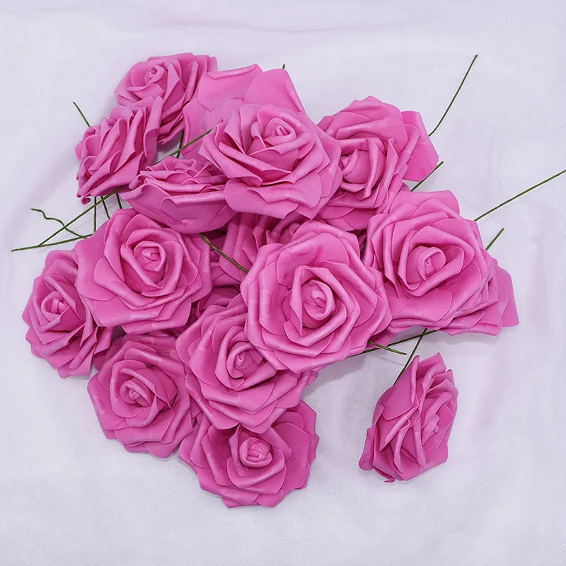 Высота каблука 10 см 5/10 шт. большие цветы розы искусственные розы из пены pe для Свадебные украшения DIY букет невесты венок Ремесло домашнего вечерние поставки