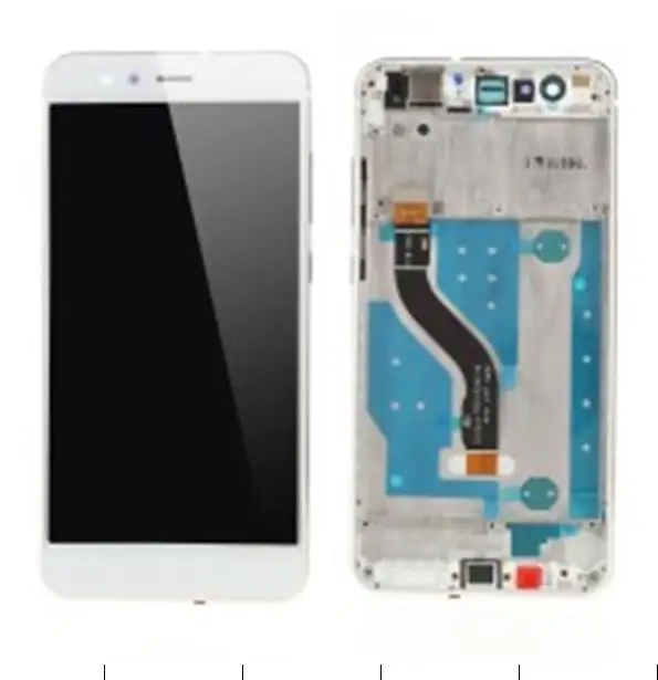 

LCD Screen and Digitizer Assembly Part with Front Housing for Huawei P10 Lite - White/Grey