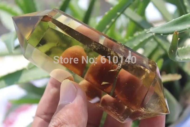 

NATURAL Citrine QUARTZ CRYSTAL DT WAND POINT HEALING C066