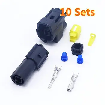 

10pcs/lot AMP 1pin Male/Female Cable Automotive Connector Plug Free Shipping New