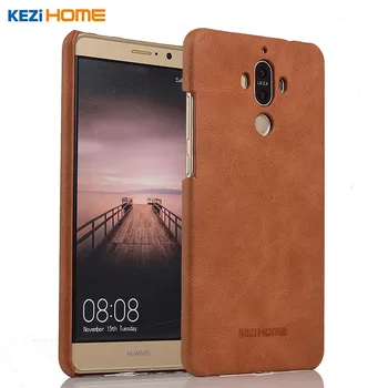 

2017 Kezihome Genuine leather For Phone Case Huawei Mate 9 Back Cover For Huawei Mate 9 Case High Quality