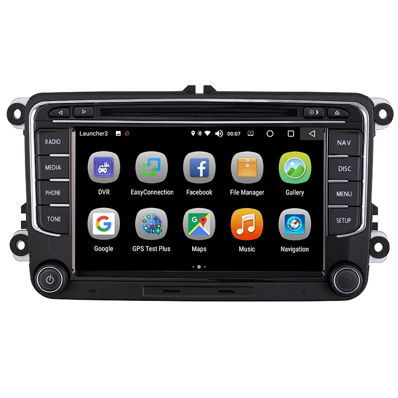 

2 Din 7 Inch Android 8.0 4G/32G Car DVD Radio Stereo multimedia Player GPS Navigation RDS WIFI Bluetooth for VW CC Passat Golf