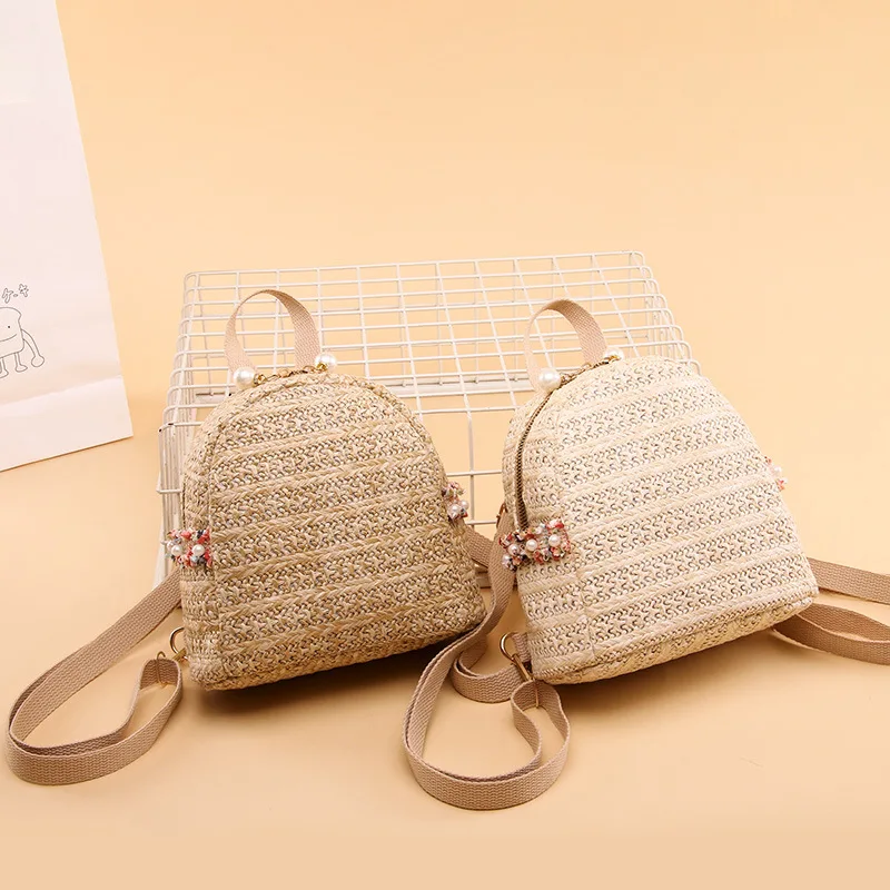 

2019 summer new Korean version of the tide ladies fashion woven wild shoulder bag casual straw bag
