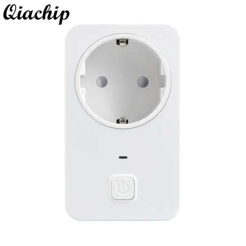 

QIACHIP EU Plug WIFI Wireless Power Smart Switch Socket Intelligent Control Timer For Smart Home Automation Outlet Voice Control