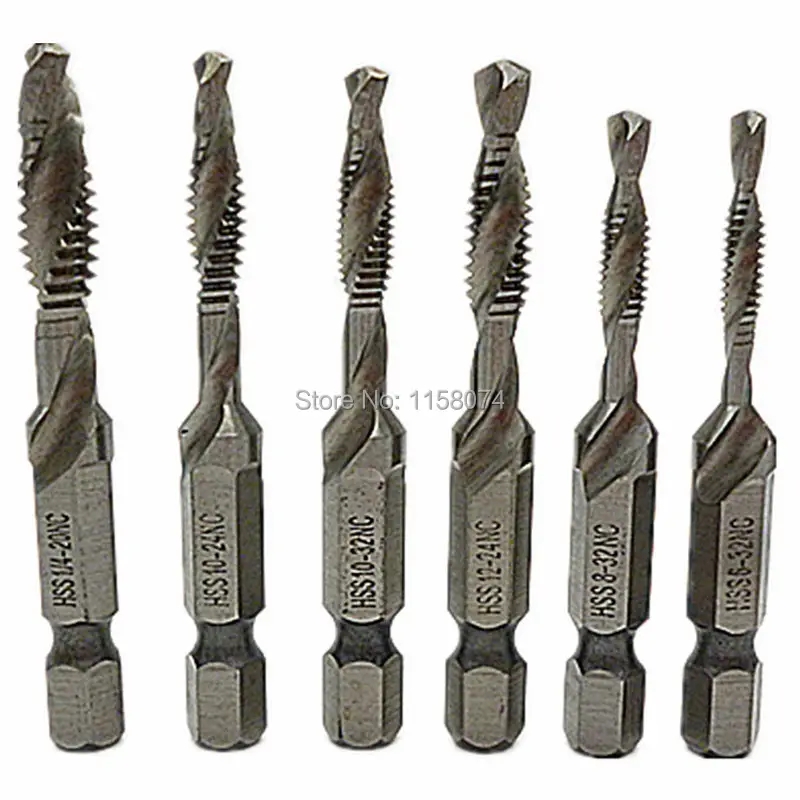SAE DrillTapDeburr Bit Set, For Steel,Copper,Brass,Aluminum,Plastic