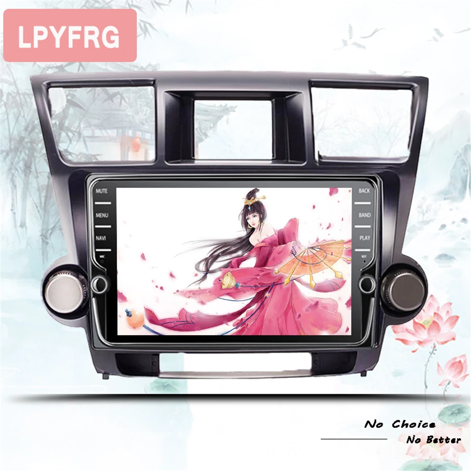 Автомагнитола K1 K2 10 1 дюйма GPS DVD Navi универсальная Android 0 8 ядер 4G LTE для Toyota high Lander 2009