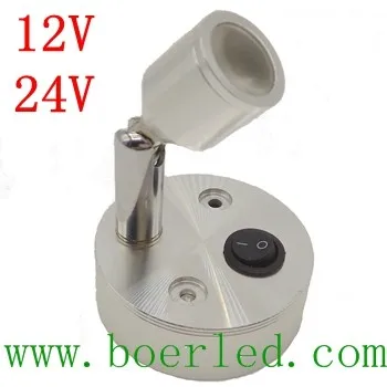 caravan bedside led reading lamp