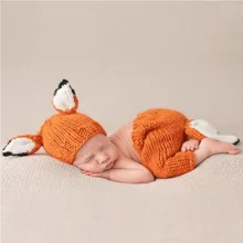 Cheap Newborn Photography Props Cute Baby Fox Photography Clothing Infant Knit Hat Fox Ears Cap+Pants Set Baby Photo Props Accessories Cheap Newborn Photography Props Cute Baby Fox Photography Clothing Infant Knit Hat Fox Ears Cap+Pants Set Baby Photo Props Accessories