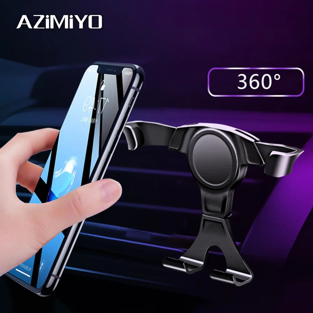 

AZiMiYO Gravity Bracket Car Phone Holder Flexible Universal Car Gravity Holder Support Mobile Phone Stand For iPhone Xs phone