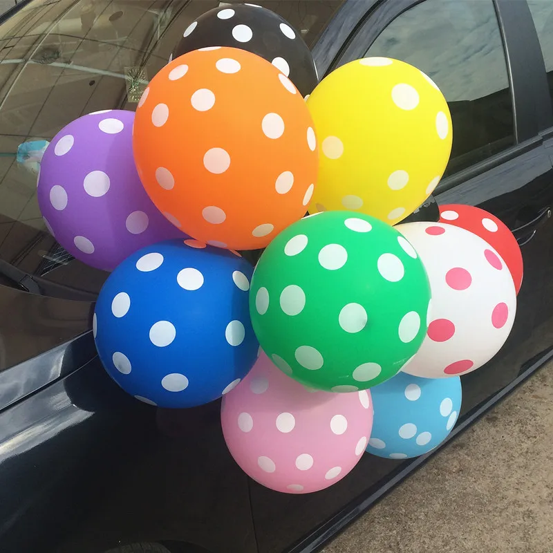 20pc 12 inch Latex Polka Dots Balloons Wedding Birthday Balloons