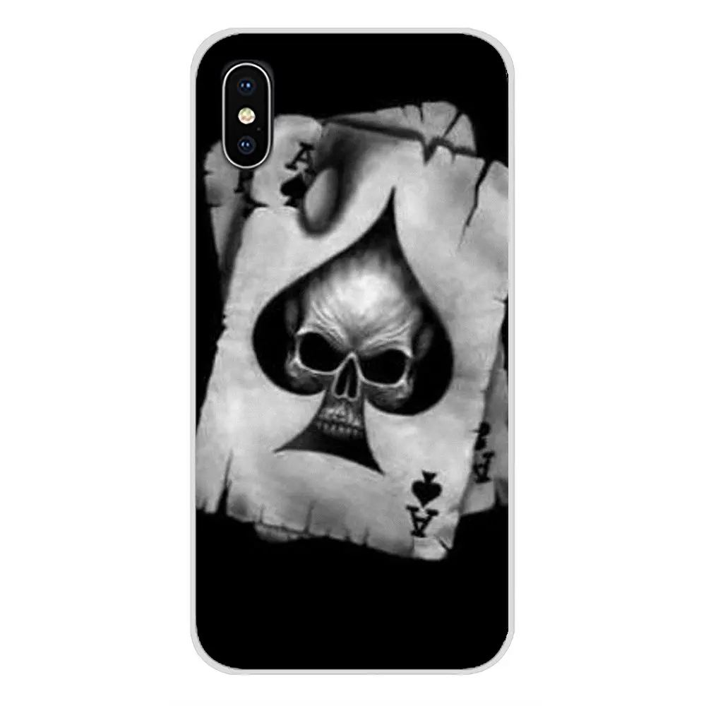 images 8 Аксессуары, чехлы для телефонов Xiaomi Redmi 4A S2 Note 3 3S 4 4X5 Plus 6 7 6A Pro Pocophone F1 Poker Skull Tatoo - Цвет: images 8
