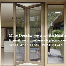 Аккордеон алюминиевый стеклянный патио наружные двустворчатые двери/двустворчатые, входная дверь, черные алюминиевые внутренние стеклянные двери, крытые двери