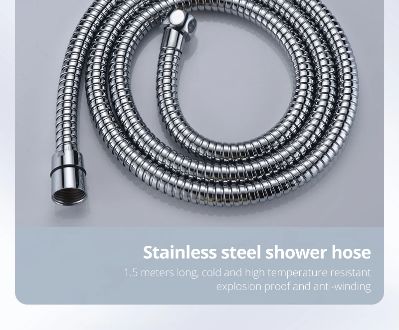 Thermostatic Dual Shower System 10inch brass Shower set (26)