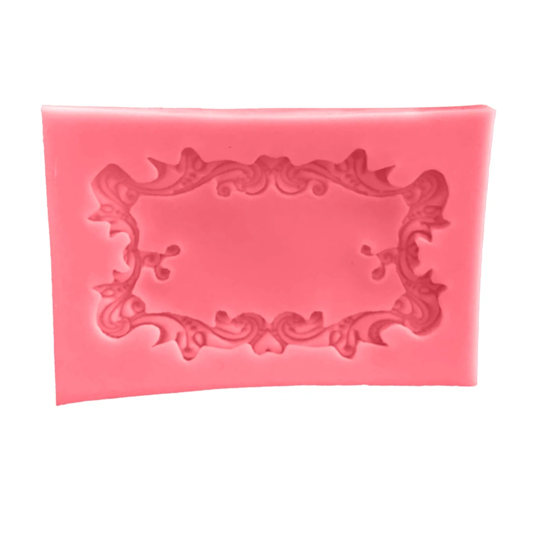 

1PC 3D Mirror Frame Fondant Moulds Silicone Cake Mold Chocolate Soap Stencils Kitchen Pastry Baking Tools Silicone Forms