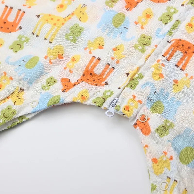 Muslin Cotton Baby Thin Slumber Sleeping Bag Cotton toddle Sleep Sack Cute Cartoon Sleep Bag children Kick Quilt