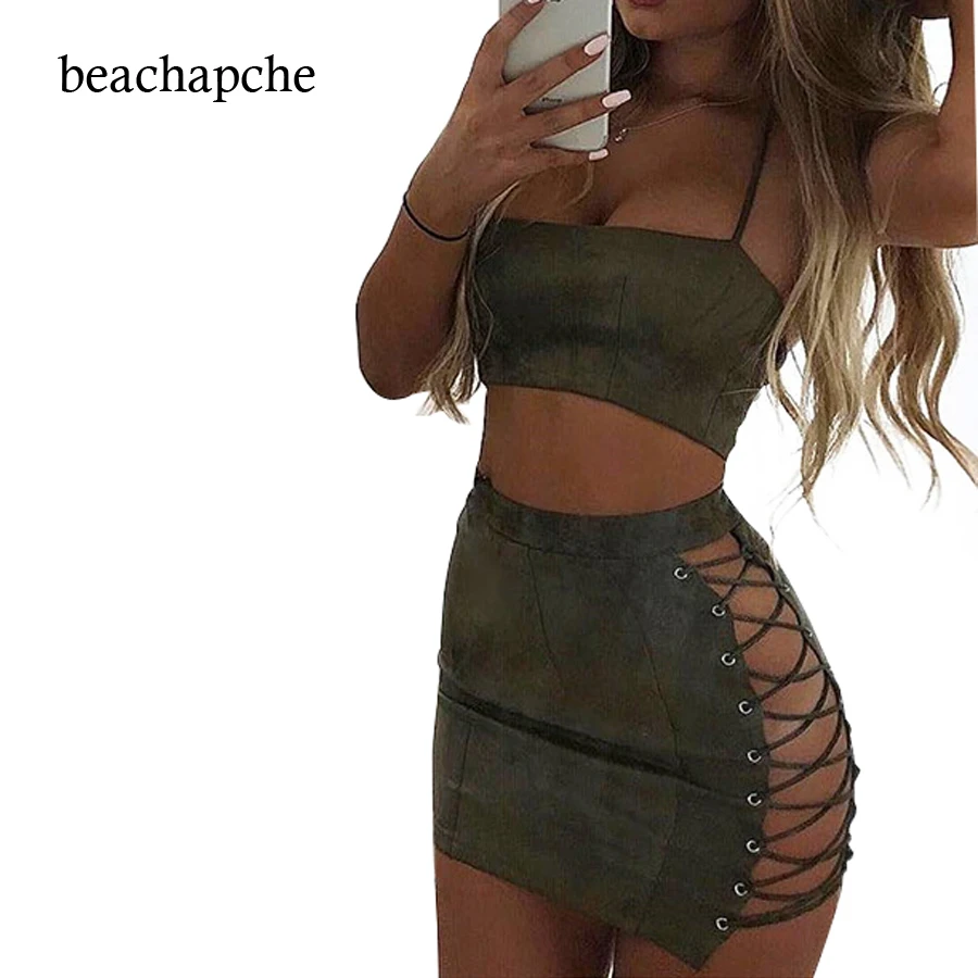 2017 Summer Women Two Piece Outfits Bodycon Dresses 2 Piece Sets