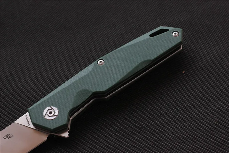 CH CH1047G10 Флиппер складной нож D2 лезвие шарикоподшипник G0+ стальная ручка Походный охотничий карманный нож EDC инструменты