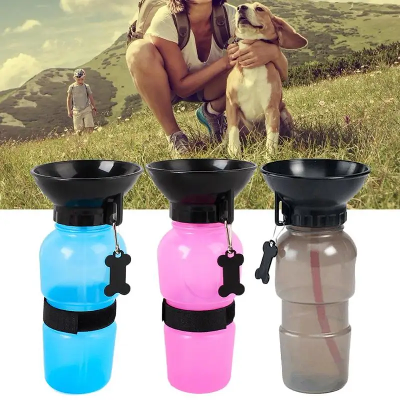 

500ml Dog Water Bottle Pet Puppy Cat Sport Portable Travel Outdoor Water Bowl for Dogs Drinker Drinking Water Mug Cup Dispenser