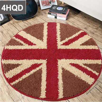 Круглый нескользящий коврик для стула компьютерный коврик Современный минималистичный детский Дверной Коврик Гостиная Спальня прикроватный коврик