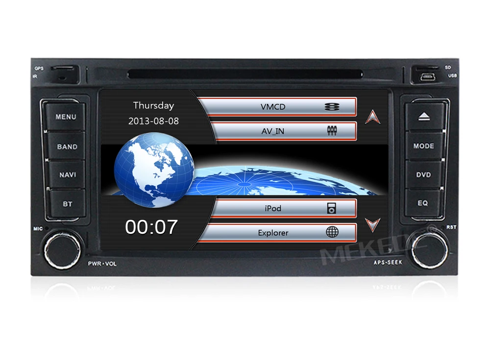 Clearance 2DIN Car tape recorder radio DVD player for VW Touareg 2004-2009 CAR DVD GPS Navigation bluetooth 1080P video free shipping 6