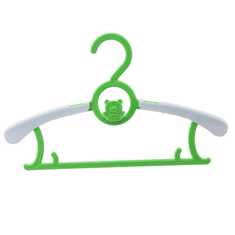 1 шт., регулируемые вешалки для маленьких детей, вешалка для одежды, детская сушилка для одежды, вешалки для одежды, аксессуары - Color: green