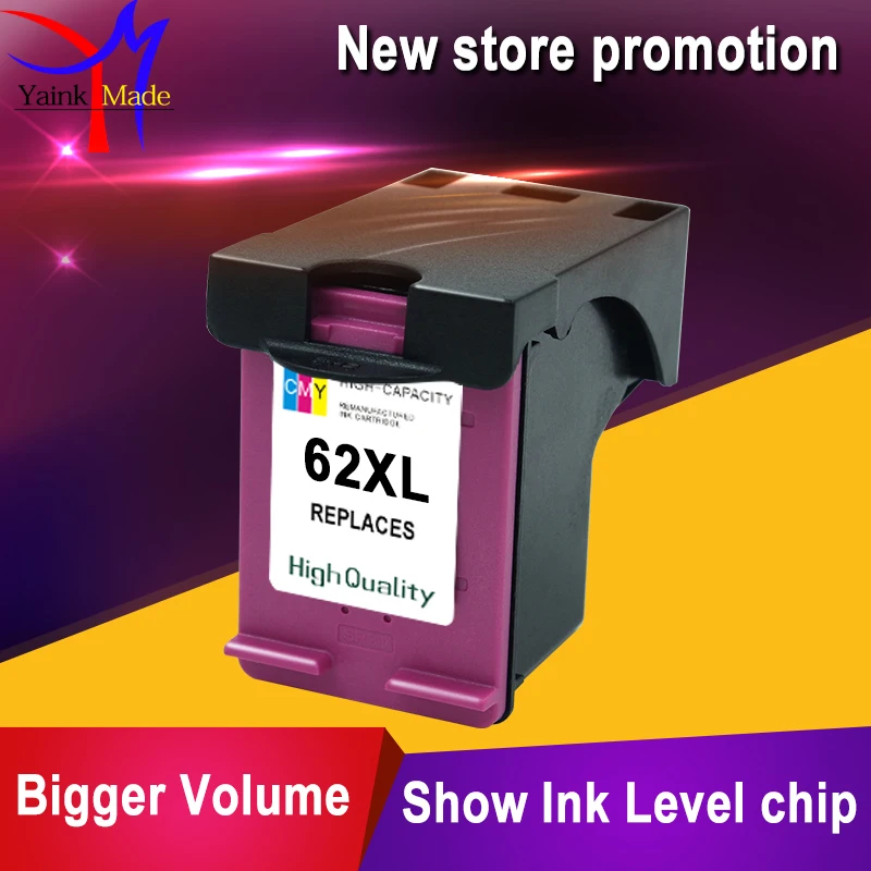 Картридж для принтера HP 62XL совместимый с ENVY 5640 5642 5643 5644 5646 5660 764|ink cartridge for hp|ink hphp envy