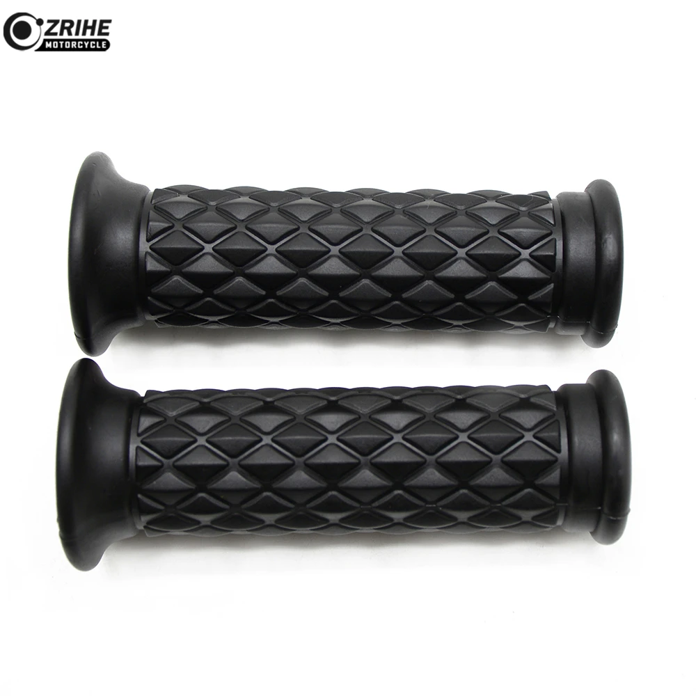 7/8 22&25mm Motorcycle Grips Cafe Racer Round Handlebar Grips Street bike For Kawasaki ER-5 er6n GPZ500S/EX500R NINJA ZX6R ZX7R