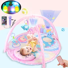 Tapis de sol pour bébé, Plat, contrôle à distance musical, jouet, gymnastique, doux, pour bébés, pour activité rampante, tapis de développement