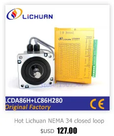 Горячие Lichuan замкнутого цикла шаговый двигатель LCDA86H+ LC86H2160 hybird серво замкнутой цепи 2 фазы шаговый двигатель 6A nema34 86 мм 12Nm