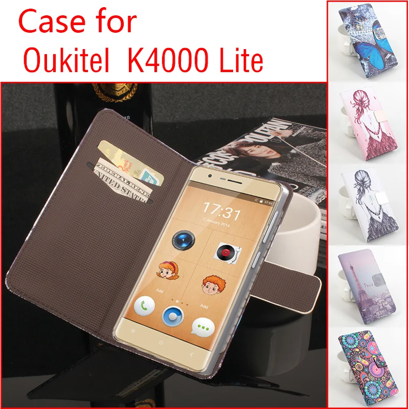 

HongBaiwei Fashion Cases For Oukitel K4000 Lite Printed Butterfly Flower Flip Leather Phone Case Cover with Stand Card Slot